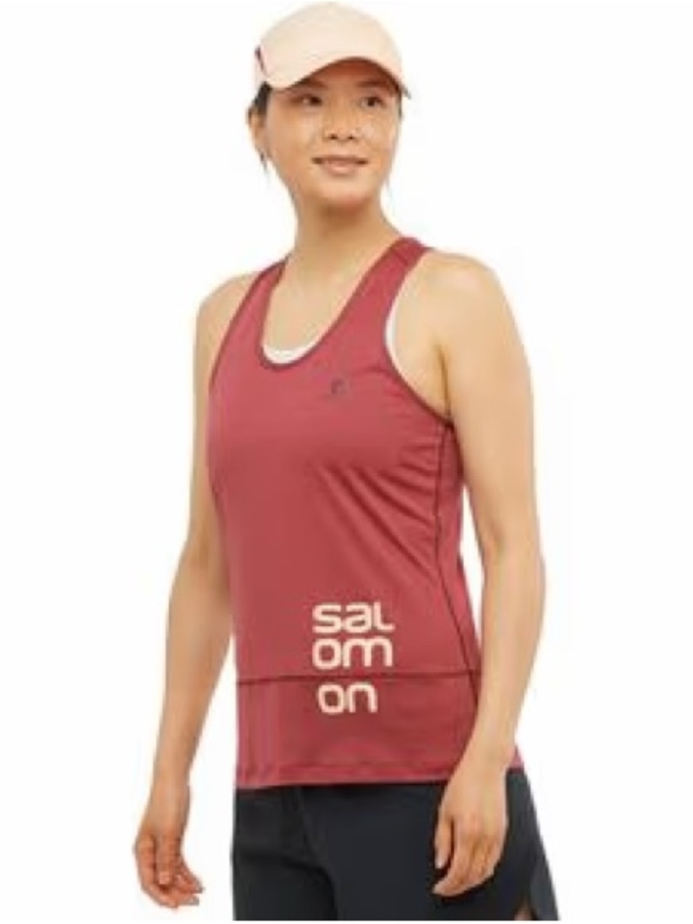 NWOT Salomon Women’s Medium Dusty Red Racerback Athletic Tank Top